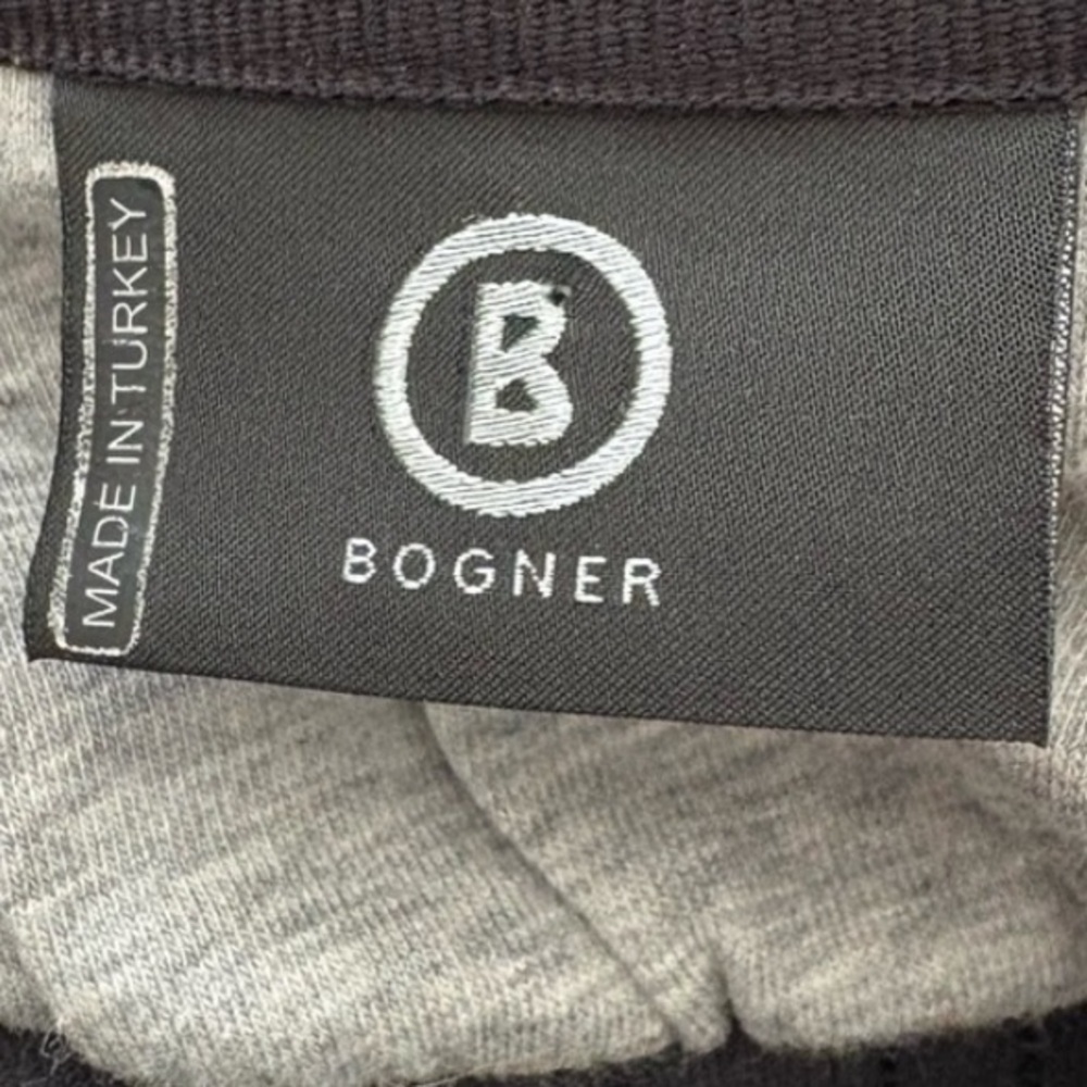 Bogner button down polo top long sleeve women’s medium black gray athletic golf - Picture 6 of 6